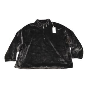 Women’s Plus New Day Faux Fur Quarter Zip NWT 3X